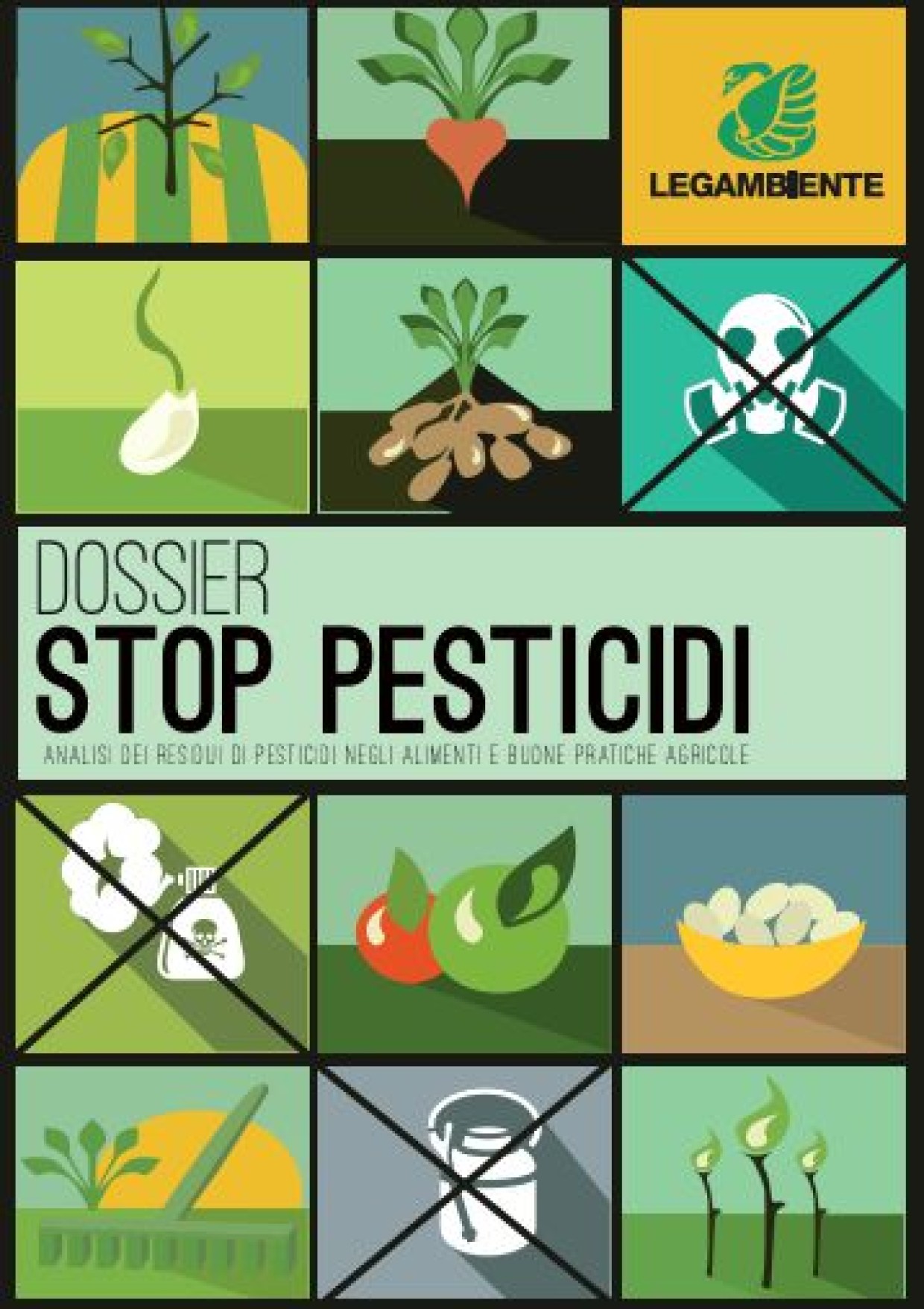 Dati allarmanti nel dossier di Legambiente sui residui dei pesticidi nei prodotti agricoli
