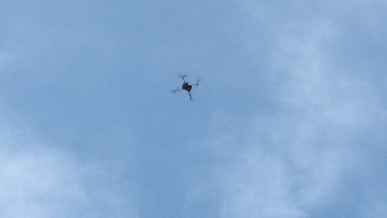 Effettuato il rilievo con i droni, finalmente li abbiamo visti volare!